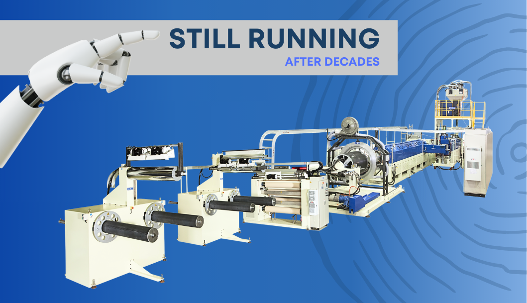 While most manufacturers replace sheet extrusion machines every 5 to 10 years, Chi Chang lines are still delivering consistent performance after three to four decades.