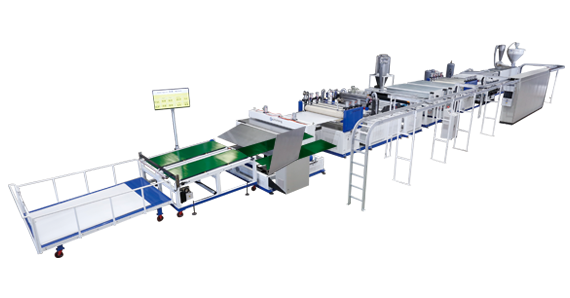 1600mm Wide , PP / PC Hollow Profile Sheet Extrusion Line