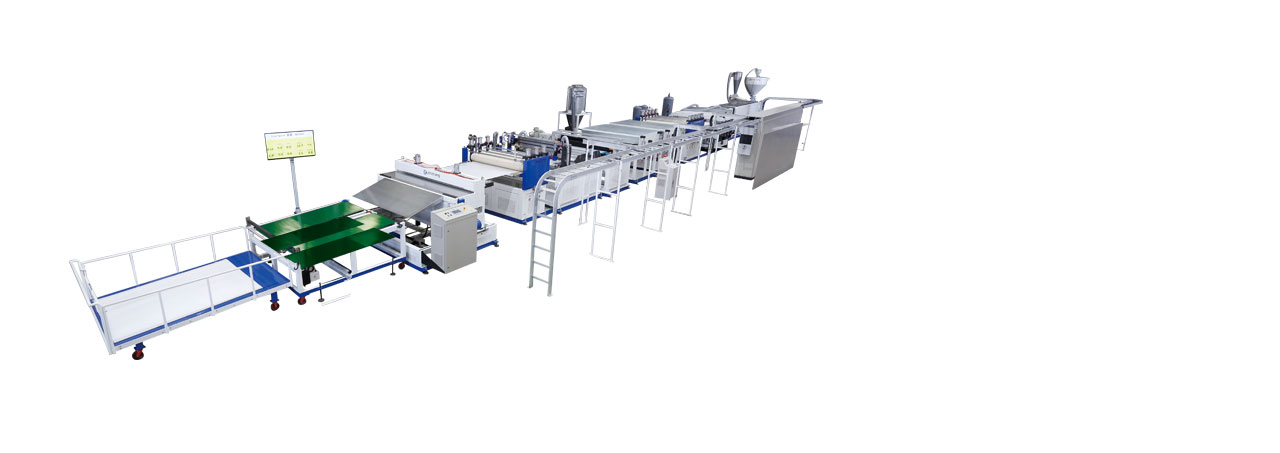 PP / PC Hollow Profile Sheet Extrusion Line