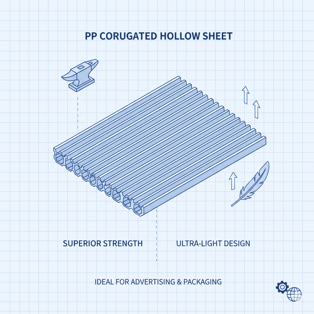 PP Impact-Resistant Hollow Sheet / Corrugated Plastic Sheet