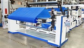 خط بثق غشاء فقاعة الهواء بثق 3 طبقات عرض 2.5م (مع 2 بدون لفاف)