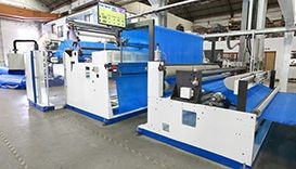 خط بثق غشاء فقاعة الهواء بثق 3 طبقات عرض 2.5م (مع 2 بدون لفاف)