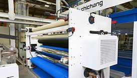 خط بثق غشاء فقاعة الهواء بثق 3 طبقات عرض 2.5م (مع 2 بدون لفاف)