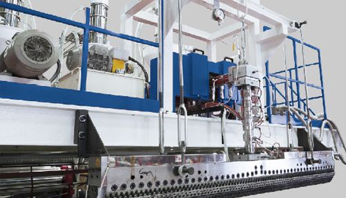 خط بثق مشترك غشاء فقاعة الهواء بثق 10 طبقات عرض 2.5م