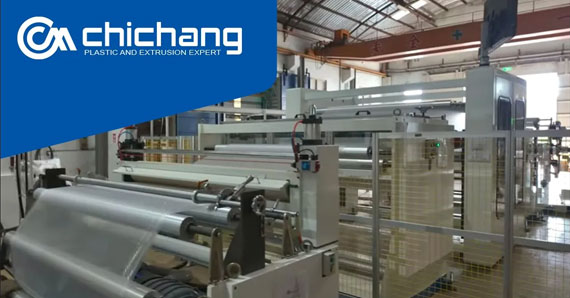 آلة فيلم فقاعات الهواء ثلاثية الطبقات بعرض من 1000 مم إلى 3000 مم مزودة بوحدة تجميع