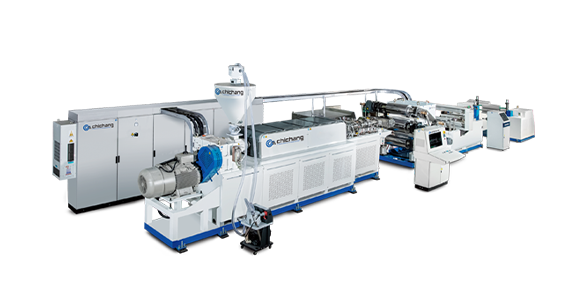 خط بثق صفائح بلاستيكية